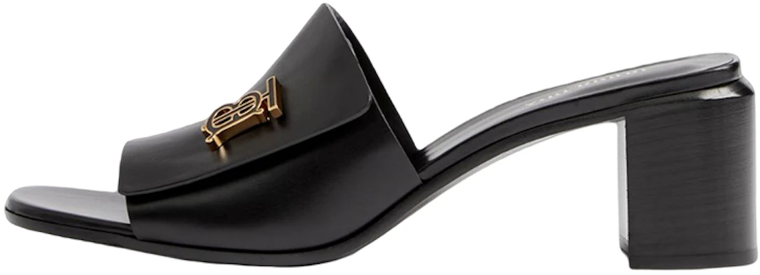 (W) Sandal Kulit Anak Lembu Burberry Monogram 'Tumit Blok Logo Hitam' 80648471 Buy (W) Sandal Kulit Anak Lembu Burberry Monogram 'Tumit Blok Logo Hitam' 80648471