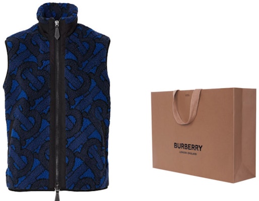 (W) 버버리 모노그램 자카드 플리스 조끼 네이비 블루 80392271 Cheap (W) 버버리 모노그램 자카드 플리스 조끼 네이비 블루 80392271