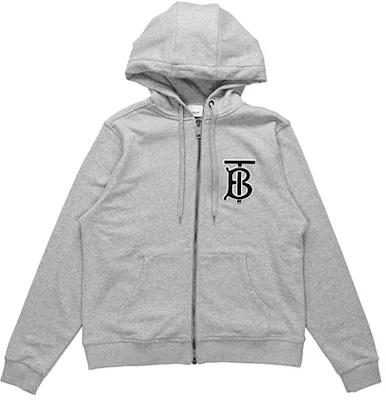 (W) Burberry 經典字母標誌連帽衫 灰色 8017449 Order (W) Burberry 經典字母標誌連帽衫 灰色 8017449