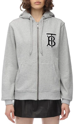 (W) Burberry 經典字母標誌連帽衫 灰色 8017449 Shop (W) Burberry 經典字母標誌連帽衫 灰色 8017449