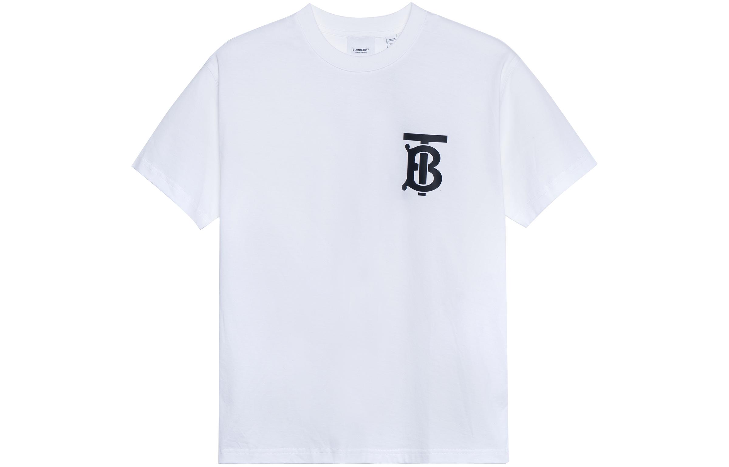 Buy (W) Burberry 經典字母標誌白色短袖寬鬆版T恤 80174731
