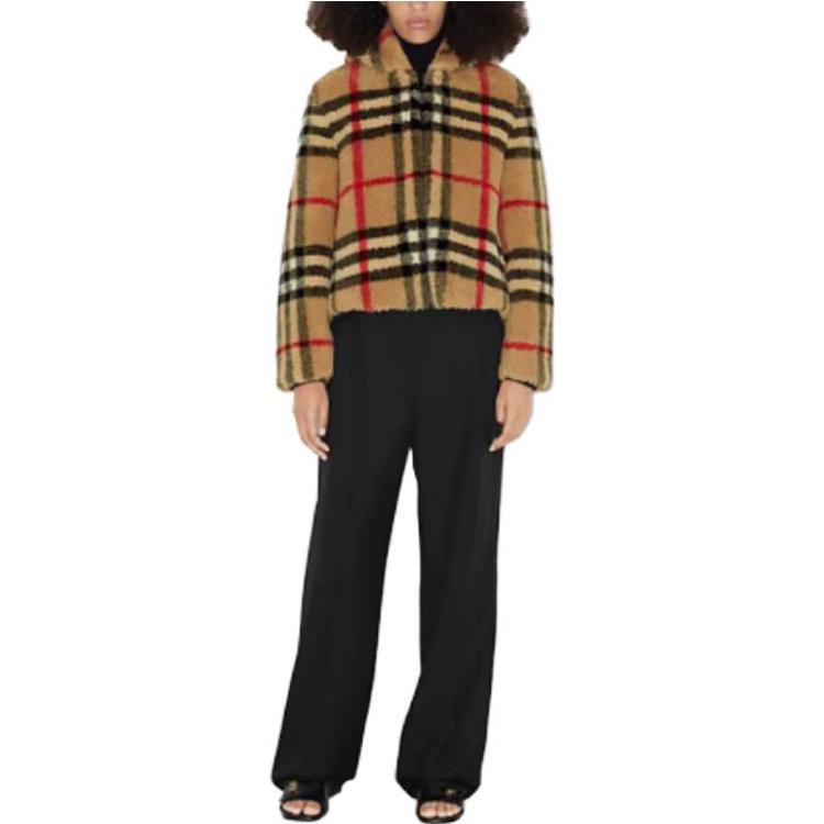 (Women) Burberry Monogram Print Hooded Zip-Up Jacket Beige . 80727521 圖 3