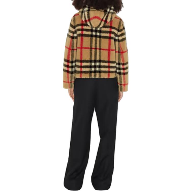 (Women) Burberry Monogram Print Hooded Zip-Up Jacket Beige . 80727521 圖 4