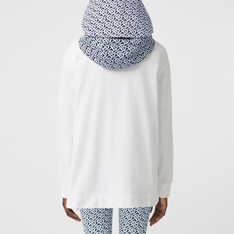 Shop (W) Burberry Monogram Print Pullover Sweatshirt Putih. 80488401