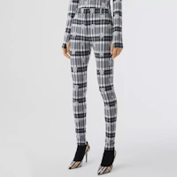 Shop (W) Burberry 經典字母印花緊身褲 淺灰色 80379261