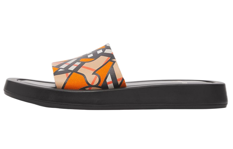 (W) Burberry Monogram Slipper 'Bright Orange Canvas'
