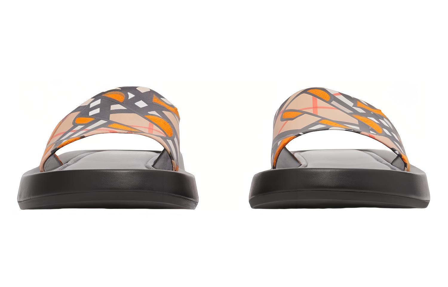 (W) Burberry Monogram Slipper 'Bright Orange Canvas' 圖 4