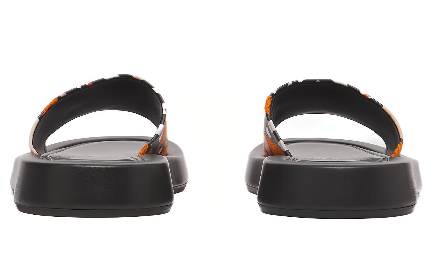 (W) Burberry Monogram Slipper 'Bright Orange Canvas' 圖 5