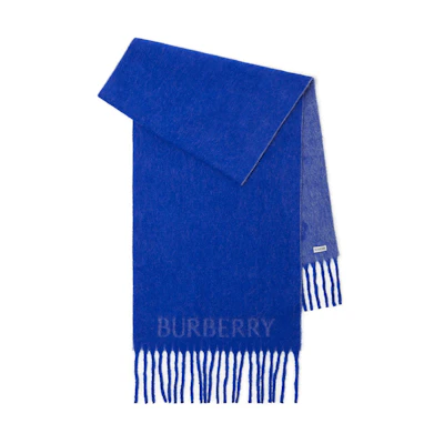 (Women) Burberry Monogram Velvet Scarf Women’s Blue 80741601