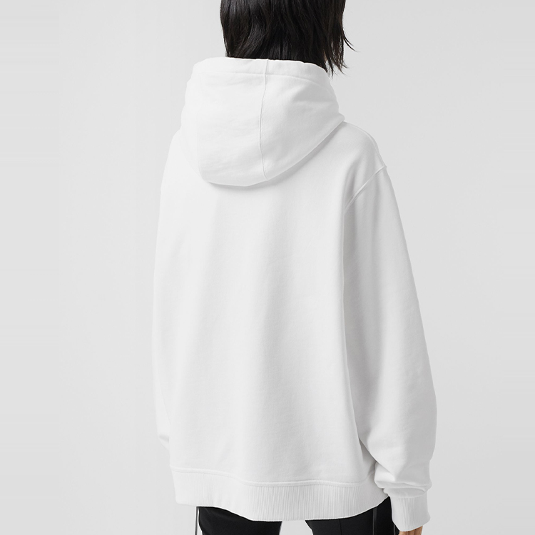 (Women) Burberry Montage Print Loose Hoodie White 80307691 圖 5