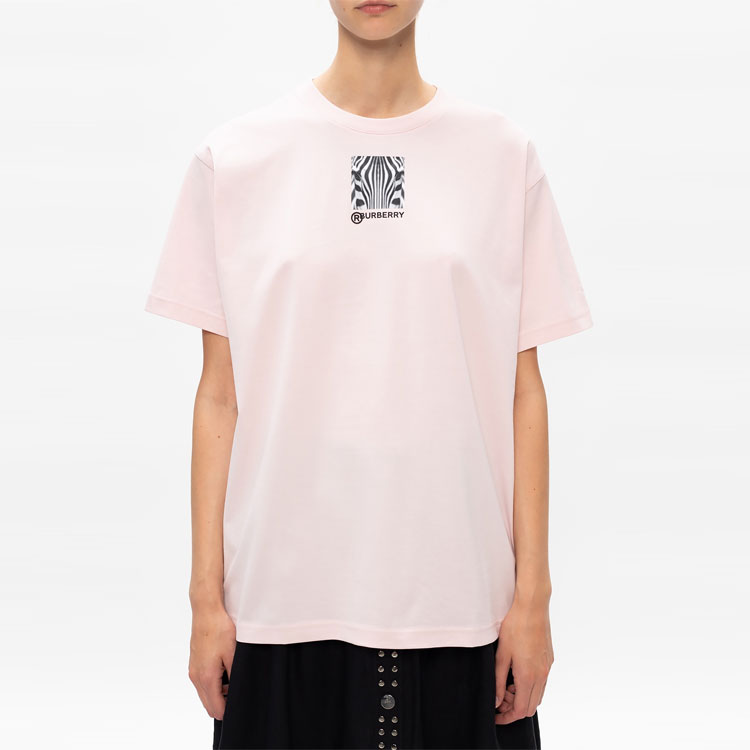 (Women) Burberry Montage Print Pink Crewneck T-Shirt . 80323941 圖 4