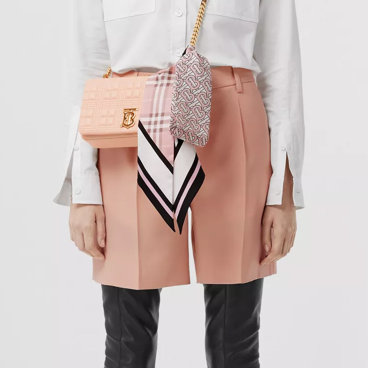 (Women) Burberry Montage Print Slim Silk Scarf Women’s - Crimson Red 80560261 圖 6