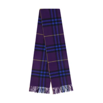 (Women) Burberry Multicolor Knit Scarf with Pinstripe Details for Women. 80769161