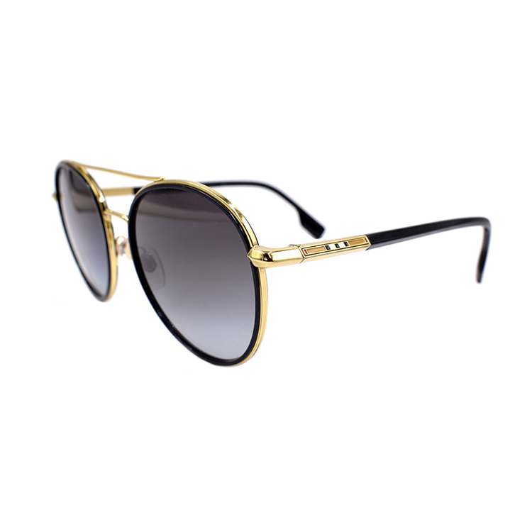 (Women) BURBERRY Navigator Striped Holiday Edition Sunglasses 3131 Women Black Gold B3131 1109/8G-55 圖 3