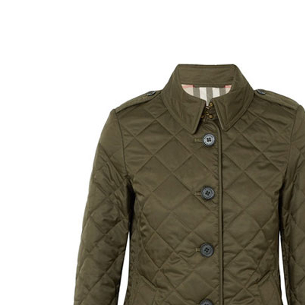 (Women) Burberry Olive Green Button-Up Cotton Jacket with Temperature Control. 40635511 圖 4