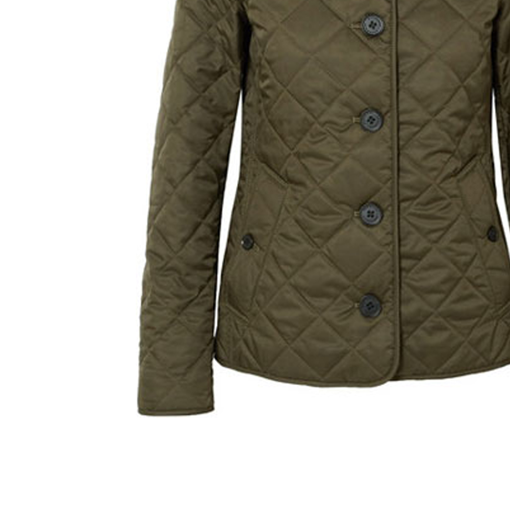 (Women) Burberry Olive Green Button-Up Cotton Jacket with Temperature Control. 40635511 圖 5