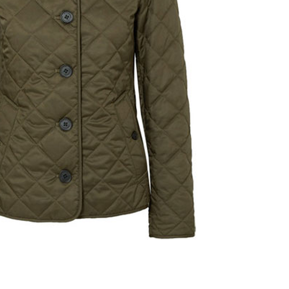 (Women) Burberry Olive Green Button-Up Cotton Jacket with Temperature Control. 40635511 圖 6