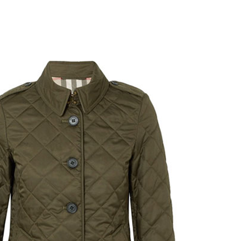 (Women) Burberry Olive Green Button-Up Cotton Jacket with Temperature Control. 40635511 圖 7