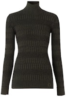 (Women) Burberry Olive Slim Fit Turtleneck Knit Sweater 80332001 (Women) Burberry Olive Slim Fit Turtleneck Knit Sweater 80332001