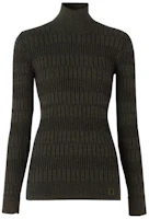 Order (W) Burberry 橄欖綠修身高領針織毛衣 80332001