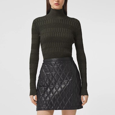 (W) 버버리 올리브 슬림핏 터틀넥 니트 스웨터 80332001 Shop (W) 버버리 올리브 슬림핏 터틀넥 니트 스웨터 80332001