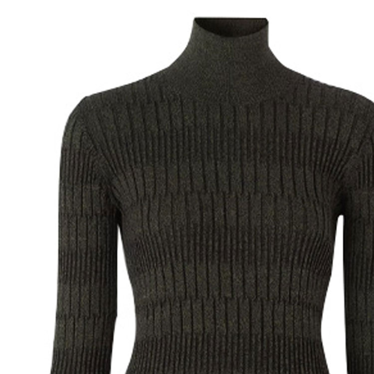 Details for (W) 버버리 올리브 슬림핏 터틀넥 니트 스웨터 80332001