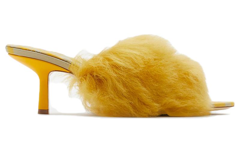 Order (W) Sandalias Planas Burberry Abiertas de Dedo 'Amarillas' 80773741