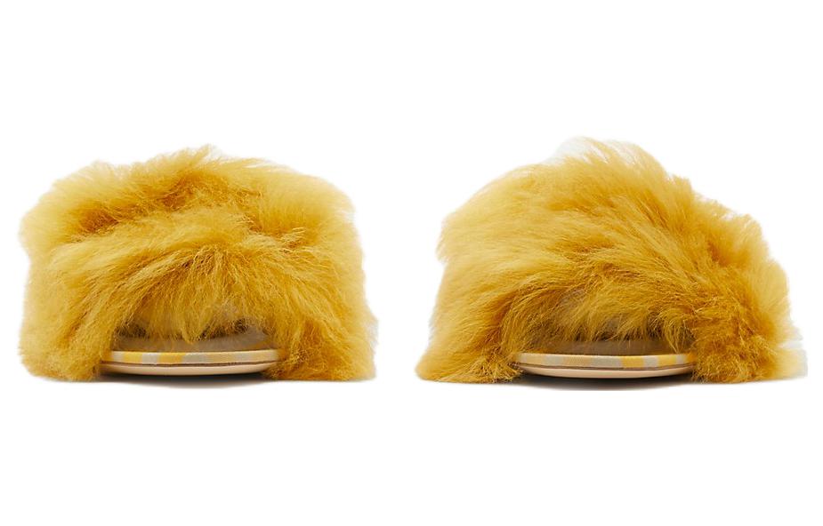 Lookbook (W) Sandalias Planas Burberry Abiertas de Dedo 'Amarillas' 80773741