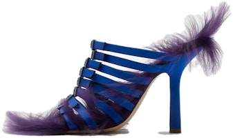 (Women) Burberry Open-Toe High Heel Slide 'Knight Blue' 80744831 (Women) Burberry Open-Toe High Heel Slide 'Knight Blue' 80744831