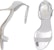 (W) Burberry Sandal Tumit Tinggi Kulit Hujung Terbuka 'Perak' 80534861
