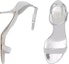 Shop (W) Burberry Sandal Tumit Tinggi Kulit Hujung Terbuka 'Perak' 80534861