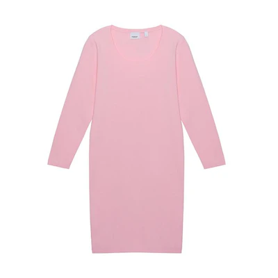 (Women) Burberry Orchid Pink Monogram Stretch Long-Sleeve Dress 80391791