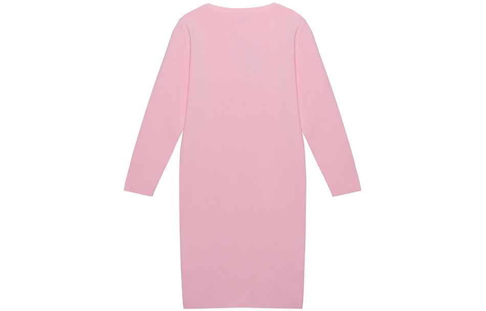 Lookbook (W) Vestido Burberry Rosa Orquídea Monograma Manga Larga Stretch 80391791