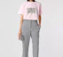 Shop (Women) Burberry Oversize Letter Logo Print Loose Cotton T-Shirt Women Pink 80268821