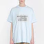 Shop (W) Camiseta Suelta Burberry Logo Grande Estampado Azul Claro 80264751