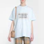 Purchase (W) Camiseta Suelta Burberry Logo Grande Estampado Azul Claro 80264751