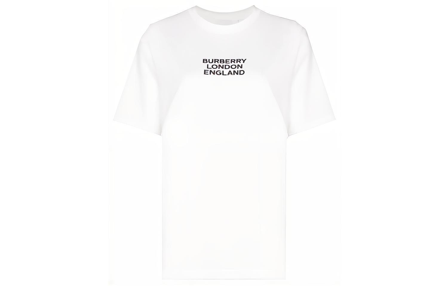 (Women) Burberry Oversized Embroidered Logo T-shirt White 80211761 圖 2