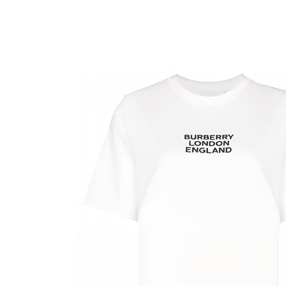 (Women) Burberry Oversized Embroidered Logo T-shirt White 80211761 圖 8