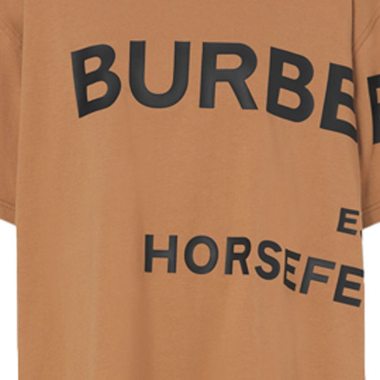 (Women) Burberry Oversized Letter Print Short Sleeve T-Shirt in Camel. 80489271 圖 7