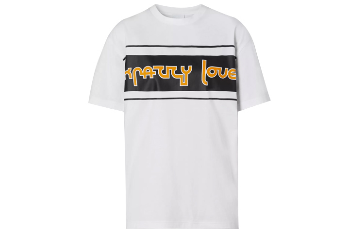 (Women) Burberry Oversized Logo Print T-Shirt White 80360411 圖 2