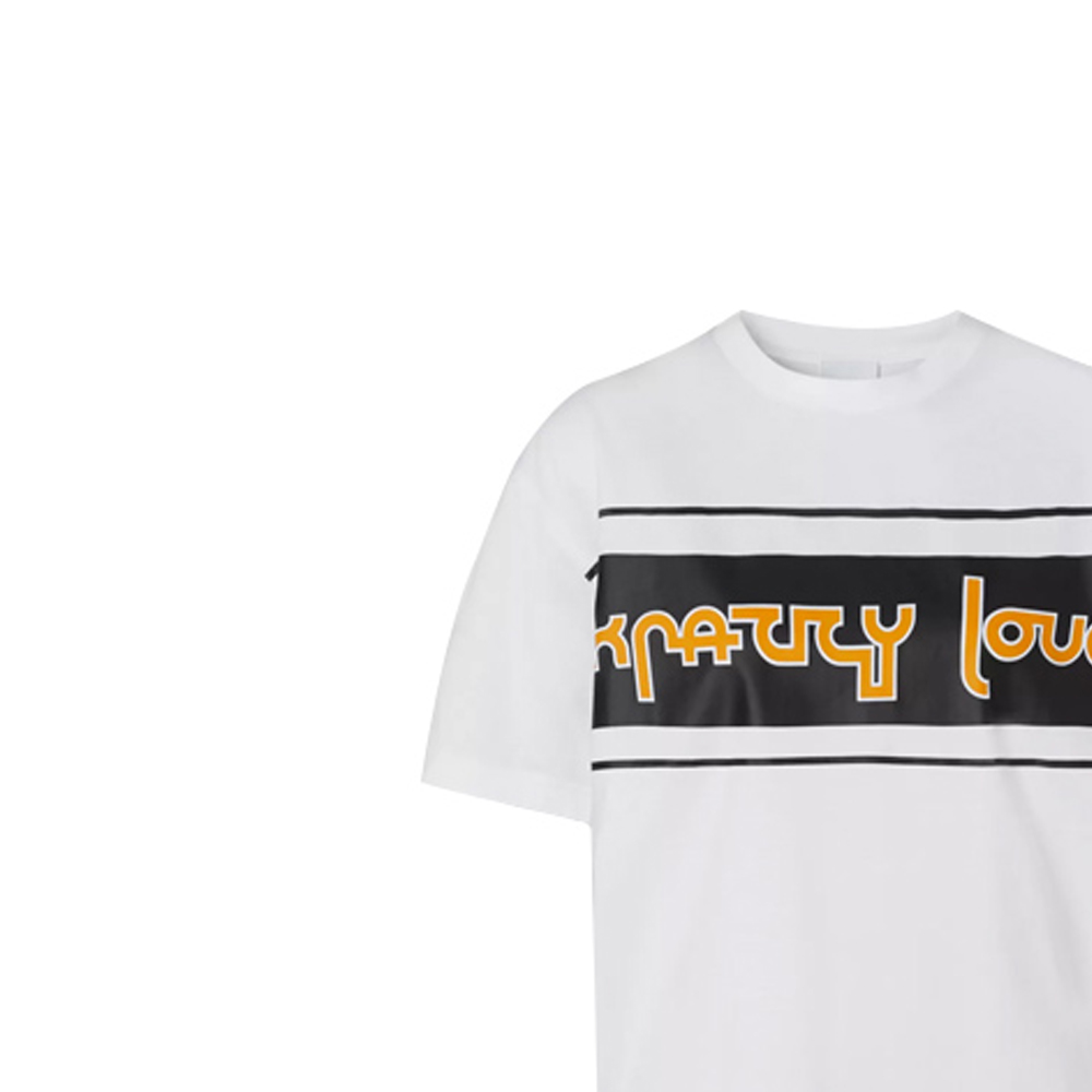 (Women) Burberry Oversized Logo Print T-Shirt White 80360411 圖 6