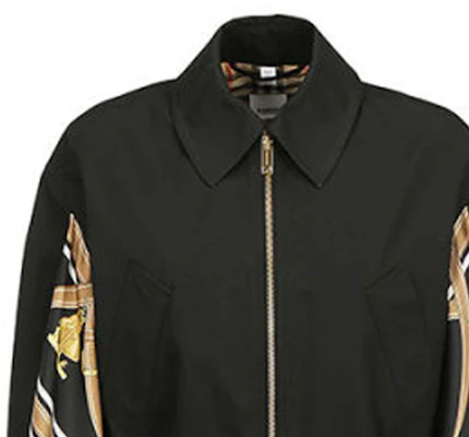 (W) 博柏利拼接夹克 黑色 80169271 Shop (W) 博柏利拼接夹克 黑色 80169271