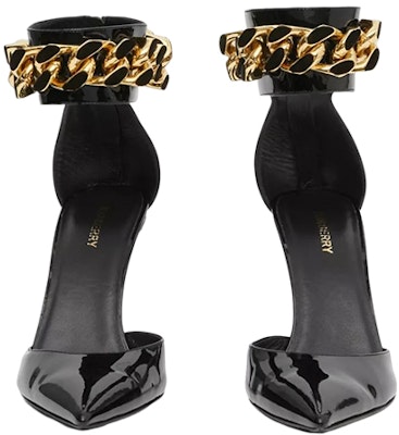 (W) (女性用)バーバリー パテントレザー チェーンディテール ヒール10cm 'ブラックスティレット' 80635771 80635771 Lookbook (W) (女性用)バーバリー パテントレザー チェーンディテール ヒール10cm 'ブラックスティレット' 80635771 80635771