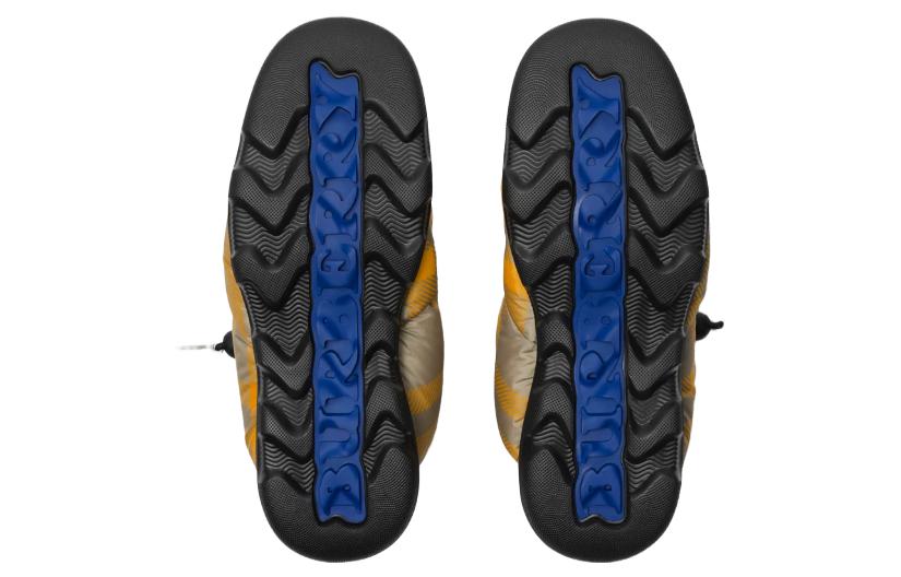 (W) Burberry Pillow 'Equestrian Knight Check Insole' Short Boots Yellow Grey 圖 5