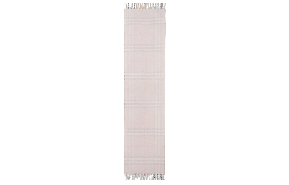 (Women) Burberry Pink Double-sided Cashmere Check Scarf 80359121 圖 3