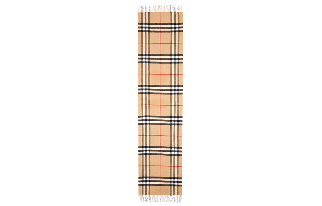 (Women) Burberry Pink Double-sided Cashmere Check Scarf 80359121 圖 4