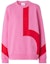 Buy (Women) Burberry Pink Geometric Print Crewneck Pullover Sweatshirt. 80471371
