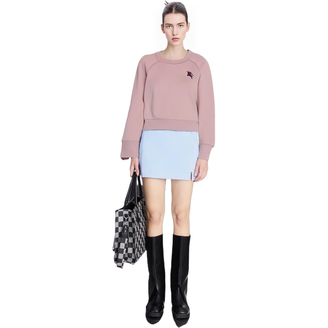 (Women) Burberry Pink Logo Print Crewneck Long Sleeve Sweatshirt 80356121 圖 4