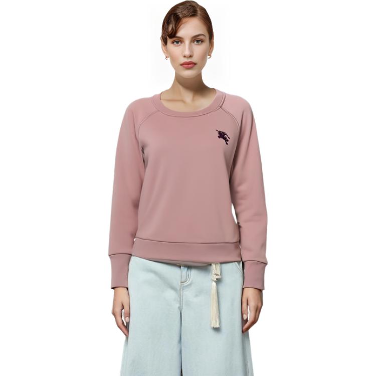 (Women) Burberry Pink Logo Print Crewneck Long Sleeve Sweatshirt 80356121 圖 9