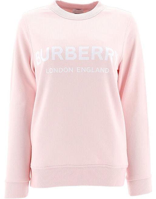 women-burberry-pink-logo-print-crewneck-sweatshirt-80089041
